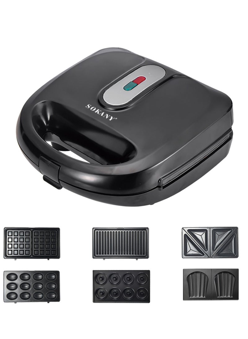 SOKANY 908 6 in 1 Sandwich Maker 220V BS Plug  - Image 2