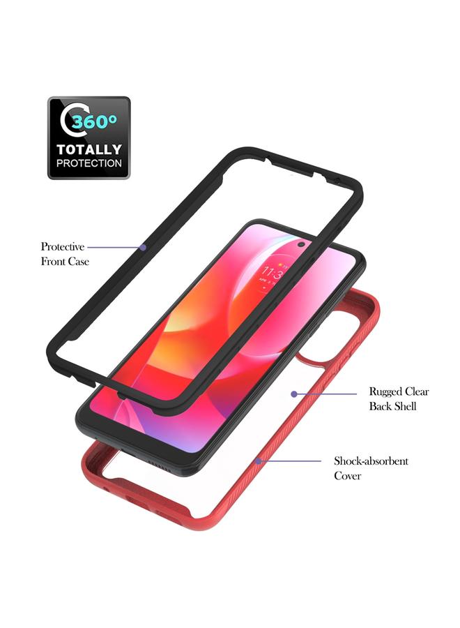 اس-توب جراب لهاتف Samsung Galaxy A33 5G مقاوم للصدمات مصنوع من مادة PC + TPU مع حامل حلقي - Image 3