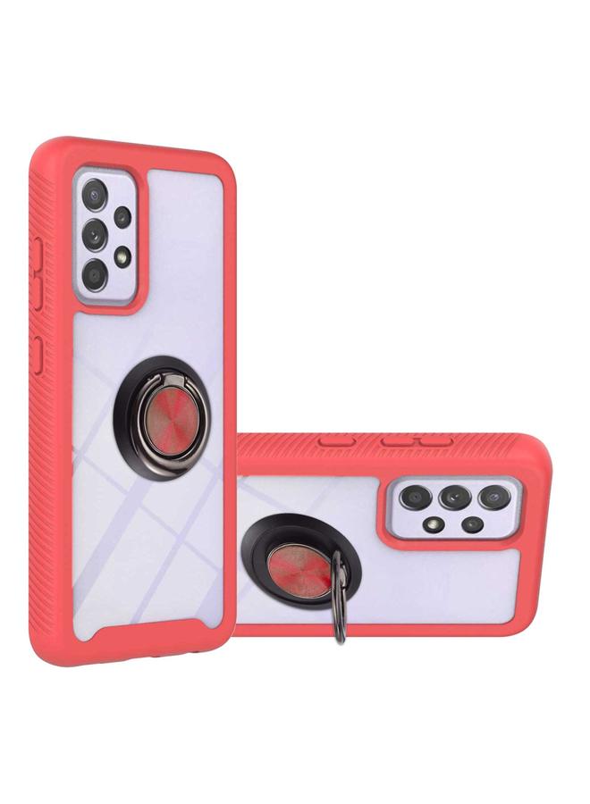 اس-توب جراب لهاتف Samsung Galaxy A33 5G مقاوم للصدمات مصنوع من مادة PC + TPU مع حامل حلقي - Image 1