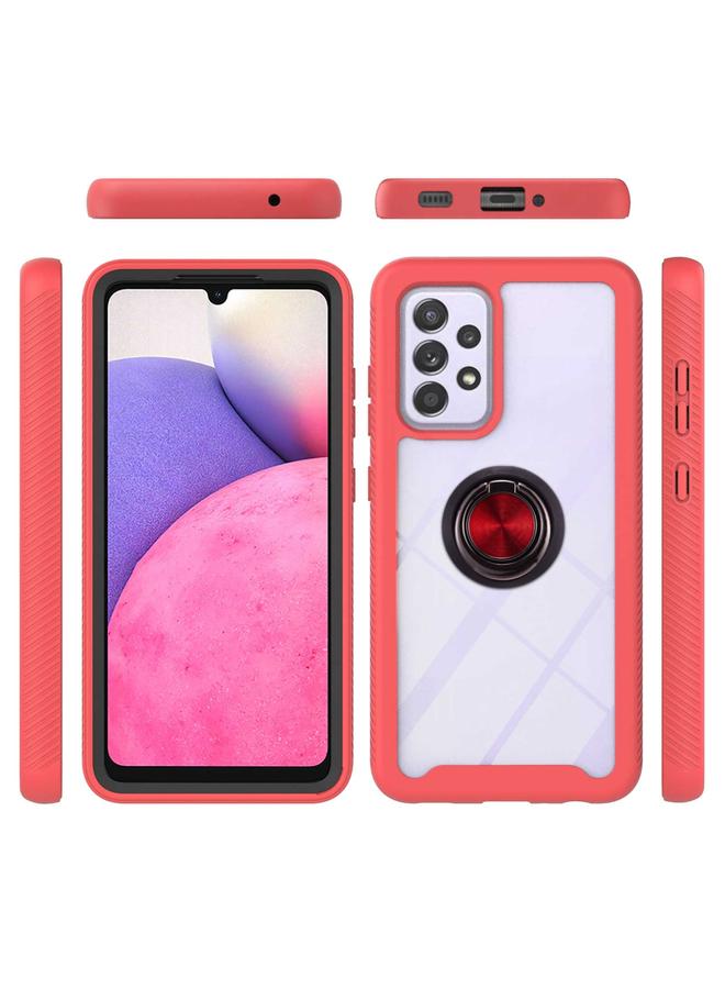 اس-توب جراب لهاتف Samsung Galaxy A33 5G مقاوم للصدمات مصنوع من مادة PC + TPU مع حامل حلقي - Image 2