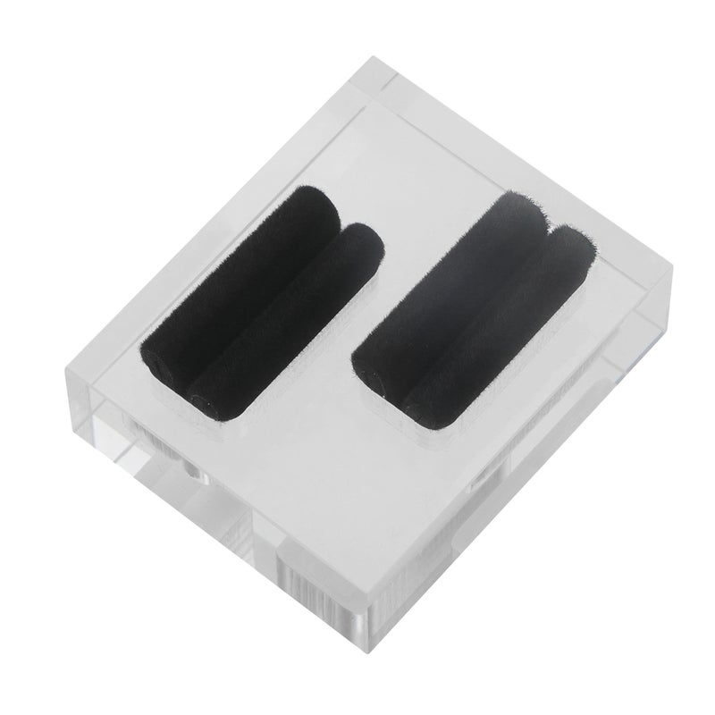 Double Slots Display Stand Display Organizer Practical Storage Rack for Shop (Transparent) - Image 1