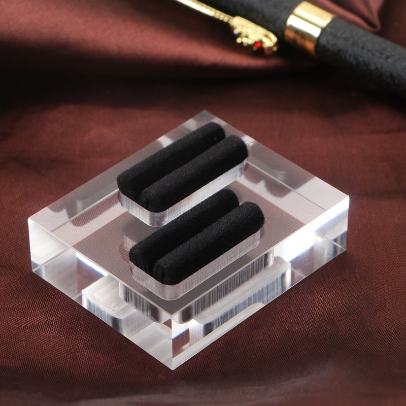 Double Slots Display Stand Display Organizer Practical Storage Rack for Shop (Transparent) - Image 4