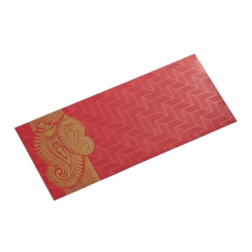 Krisah® Pack of 25 pcs Red & 25 pcs Gold Sagan/Cash/Gift Paper Envelopes - Image 1