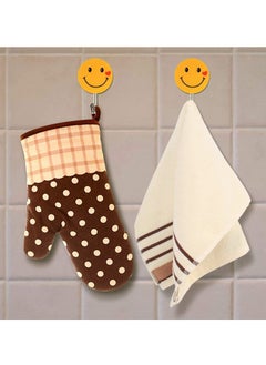 Generic Smiley Shape Adhesive Wall Hanging Hooks Set of 5  - Image 2