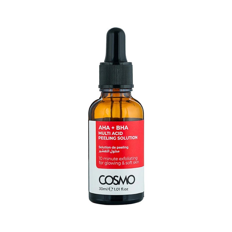 COSMO محلول تقشير متعدد الأحماض AHA + BHA للبشرة المتألقة والناعمة 30 مل - Image 2