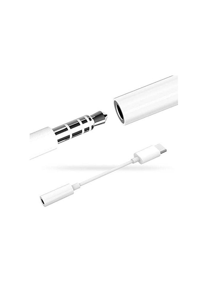 USB نوع C إلى 3.5 ملم أنثى سماعة رأس صوت جاك محول Aux Splitter Connector  - Image 2