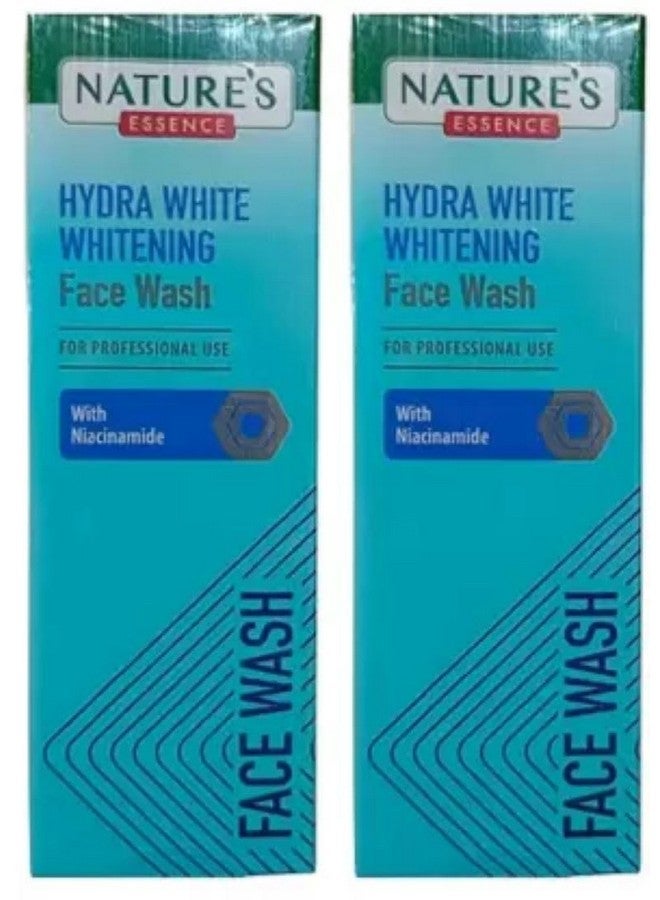 نيتشرز إيسنس غسول هيدرا وايت لتبييض الوجه 100 مل مع النياسيناميد، عبوة من قطعتين - Image 2