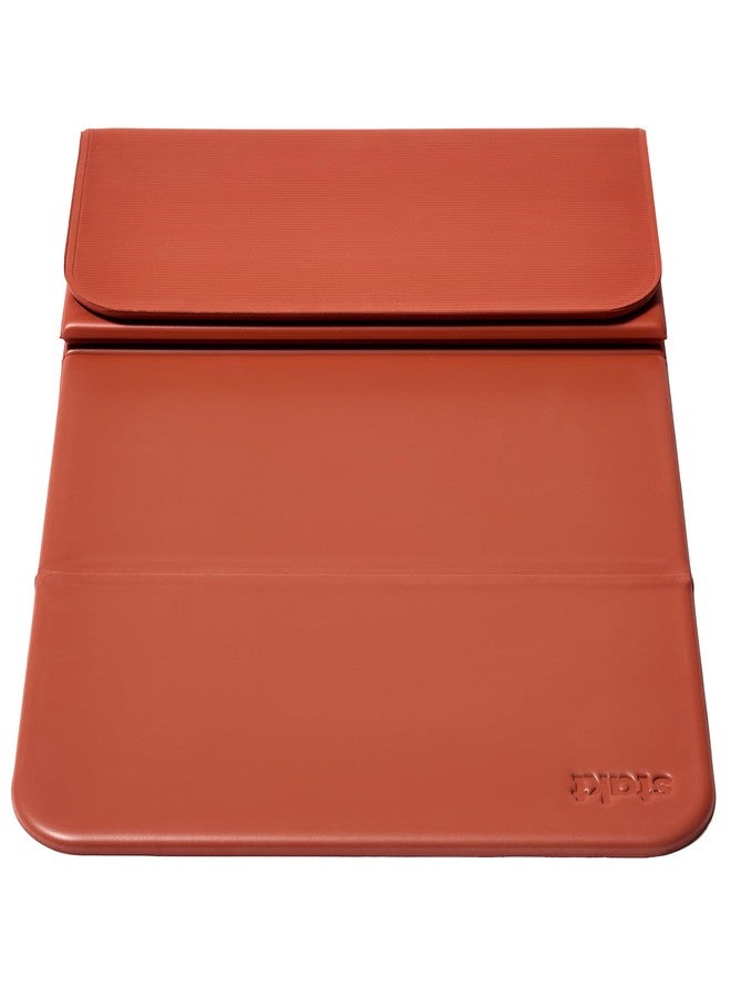 Stakt - Foldable Multi-Purpose Fitness & Yoga Mat with Patented Design, Workout Mat with Non-Slip Surface, Portable & Lightweight, For Studio or Home Use, As Seen on Shark Tank (Terracotta) - Image 1