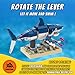 TNDCKP Shark Building Block Set with Rotating Display Stand Swimming Ocean Animal Model Compatible with Lego 630 Accessory Creative Home Decor Easter Birthday Gift for Adults Teens Kids 4 369Pcs - Image 4