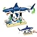 TNDCKP Shark Building Block Set with Rotating Display Stand Swimming Ocean Animal Model Compatible with Lego 630 Accessory Creative Home Decor Easter Birthday Gift for Adults Teens Kids 4 369Pcs - Image 2