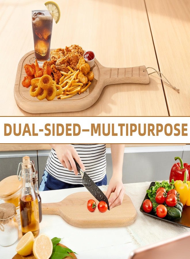 Dmnnlp Pickleball Charcuterie Board 17x8.7 Inch, Unique Pickleball Gifts for Women Men, Wooden Pickleball Cheese Platter with Handle, Kitchen Decorations - Image 3