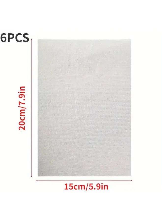 High Strength Repair Mesh Net 20cm X 15cm 6Pcs For Bumper Kayak Crack Fix DIY - Image 3