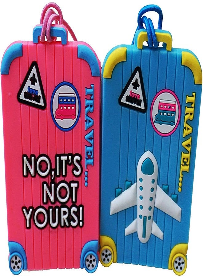 Jagmag® Luggage Tags, Airplane Pattern Luggage Tag Business Card Holder Travel Tag, Travel Luggage Baggage Identifier (1 pcs Random Design) - Image 2