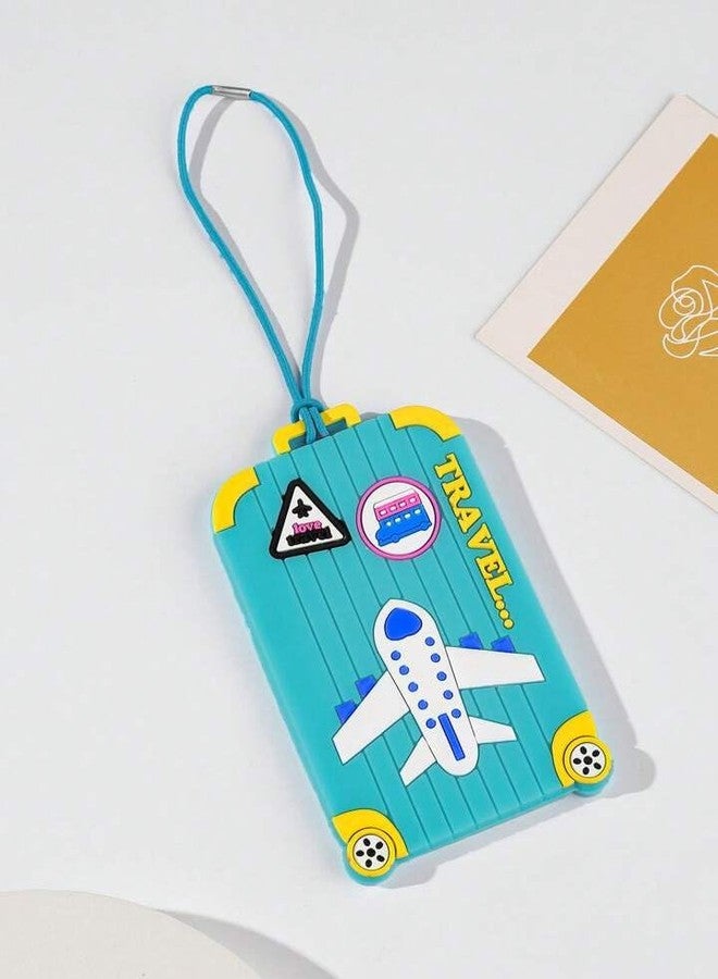 Jagmag® Luggage Tags, Airplane Pattern Luggage Tag Business Card Holder Travel Tag, Travel Luggage Baggage Identifier (1 pcs Random Design) - Image 4