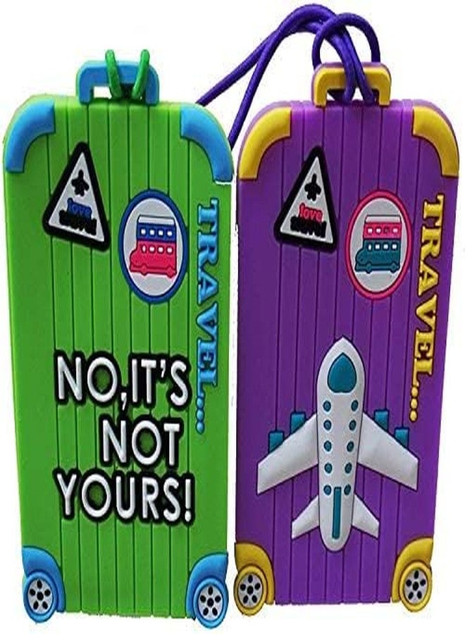 Jagmag® Luggage Tags, Airplane Pattern Luggage Tag Business Card Holder Travel Tag, Travel Luggage Baggage Identifier (1 pcs Random Design) - Image 1