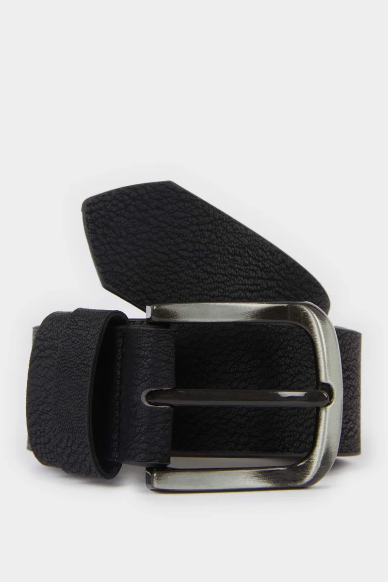 ديفاكتو Man Rectangle Clasp Faux Leather
