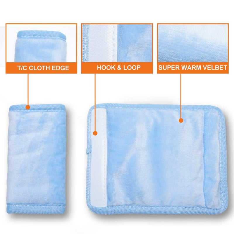 COOLBEBE وسائد كتف حزام مقعد COOLBEBE للأطفال، أغطية حزام مقعد فائقة النعومة لجميع مقاعد السيارات/عربات الأطفال/المشايات/الكراسي العالية - Image 5