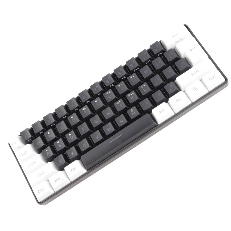 Mini RGB Keyboard 61 Keys Wired Gaming Keyboard - Multiple RGB Modes Mechanical Feeling Ergonomic Keyboard for Gamers - Image 2