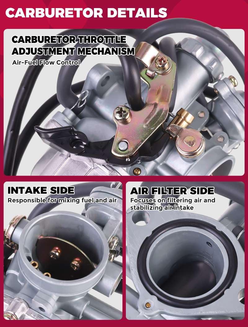 OLIFANT Carburetor For Honda Recon 250 1997-2007 TRX250TE TRX250TM 2002-2007 With Air Filter - Image 5