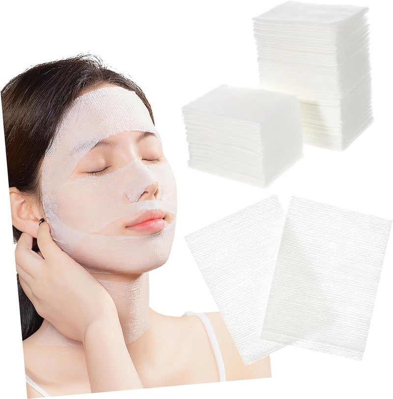 Facial Cotton Pads 2 Pack 200 Sheets/Box Soft Stretchable Makeup Remover Toner Moisturizing Facial Makeup Cotton Rounds - Image 1
