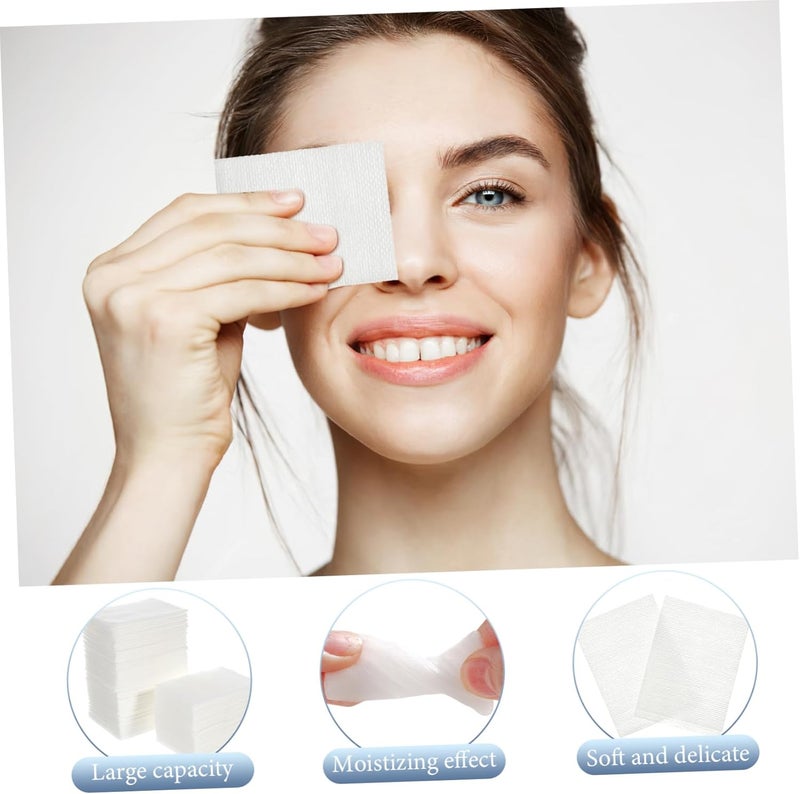 Facial Cotton Pads 2 Pack 200 Sheets/Box Soft Stretchable Makeup Remover Toner Moisturizing Facial Makeup Cotton Rounds - Image 5