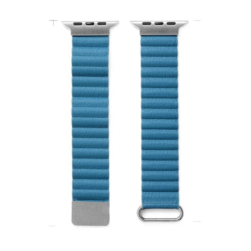 سوار ساعة ذكية باللون وردي قابل للتعديل سوار نايلون حلقي متوافق مع Apple Watch 38/40/41/42/44/45/49mm بملاءمة قابلة للتعديل وحزام بديل - Image 3