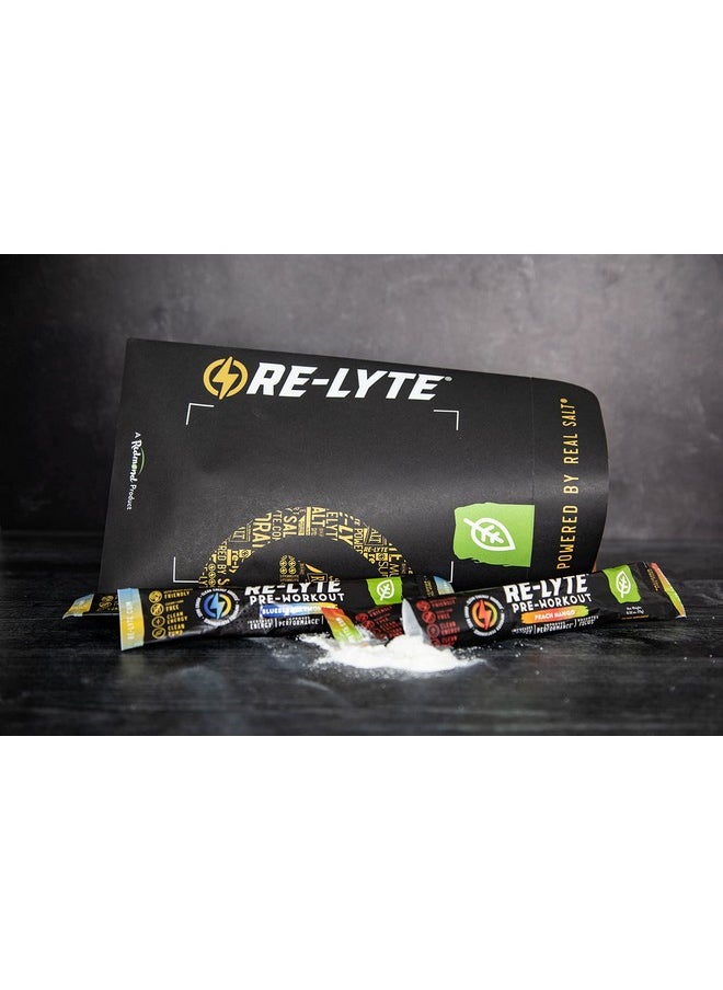 Redmond - REDMOND Re-Lyte Pre-Workout Drink Mix, Sampler Pack, 4 Sticks - Image 1