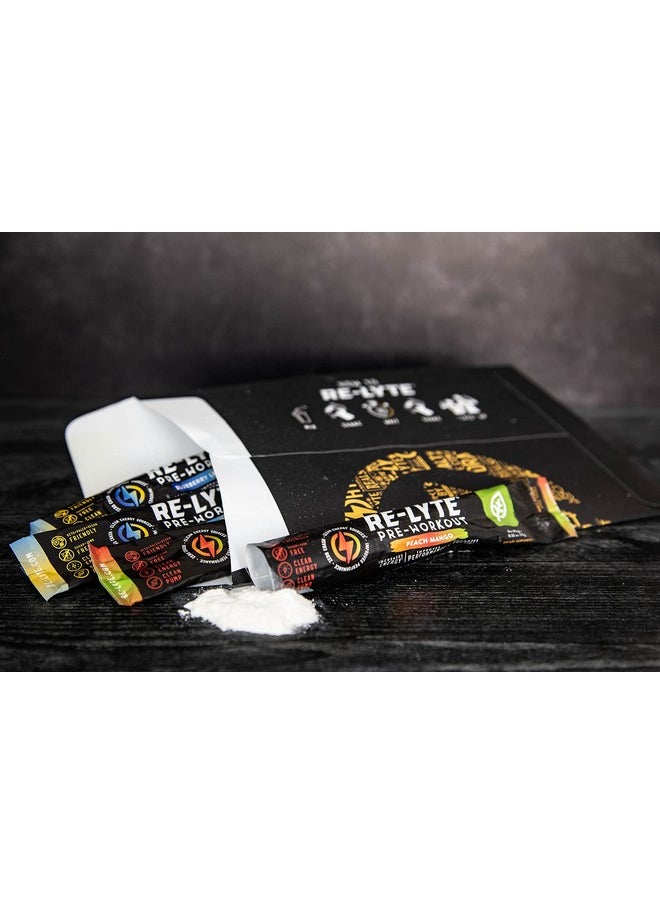 Redmond - REDMOND Re-Lyte Pre-Workout Drink Mix, Sampler Pack, 4 Sticks - Image 1