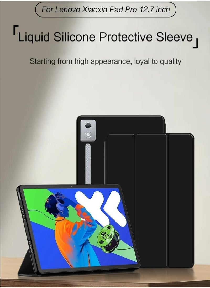 Case Compatible with Lenovo Xiaoxin Pad Pro 12.7 Inch 2025 (2nd Gen) TB373FU/TB375FC, Tri-fold Flip Stand Cover Shockproof Protective Case with Auto Wake/Sleep - Image 5
