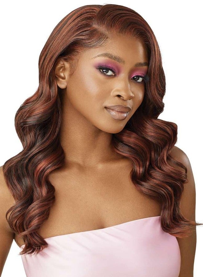 Outre Airtied 100% Fully Hand-Tied Wig - Human Hair Blend - Natural Body Wave 22" (JET BLACK 1) - Image 3