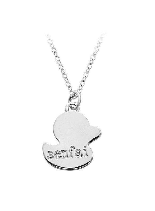 SENFAI The Latest Fashion Small Duck Animal Pendant Necklaces For Women Yellow Color - Image 2
