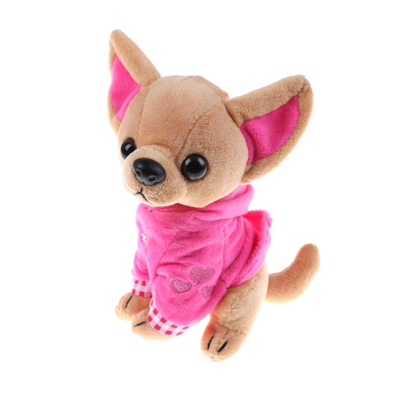 SUSHAFEN Stuffed Dog Puppy Toy Dog Plush Toy Soft Doll Stuffed Animal Pillow Birthday Gift Present Cute Dog Ornaments Decoration Handicraft House Desktop Decoration Prop17cm67 - Image 2
