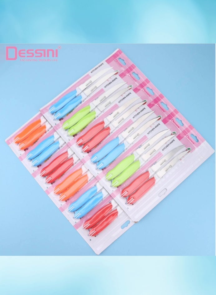 DESSINI طقم سكاكين فواكه مكون من 12 قطعة - Image 2