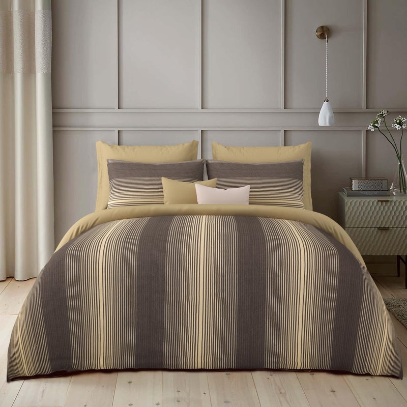 Cosy CORNER ملاءة سرير قطنية من كوزي كورنر 220 TC للسرير المزدوج مع 2 غطاء وسادة بحجم كينغ - Image 1