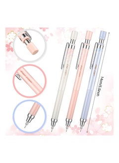 Excefore 15 Pcs Cherry Mechanical Pencil Set Include 6 Pcs Kawaii Automatic Drafting Pencil with 6 Tubes Pencil Refill and 3 Pcs   Cherry Erasers for Sketching Architecture Drawing  - Image 4