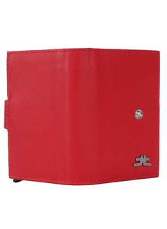 LAVERI LEATHER Laveri Genuine Leather Designer Card Holder Wallet With RFID Protection Red  - Image 5