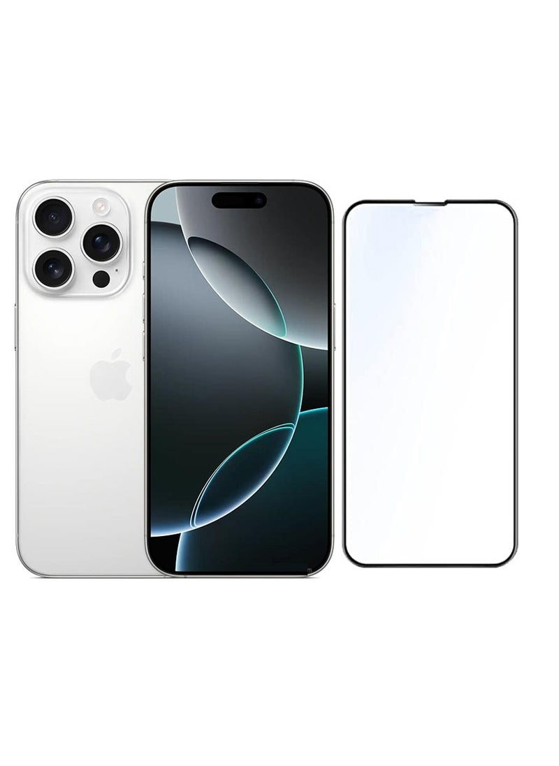Lacoz - Lacoz Edge to Edge Full Coverage Tempered Glass Screen Protector For Apple iPhone 16 Pro - Image 1