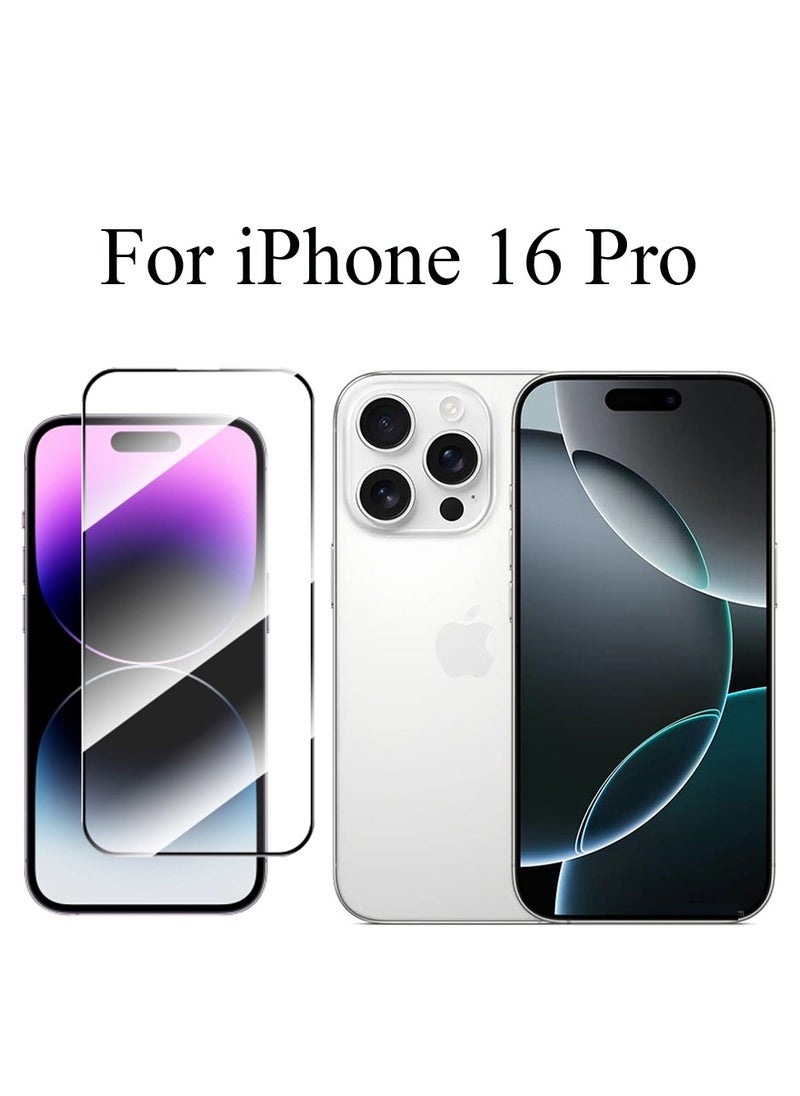 Lacoz - Lacoz Edge to Edge Full Coverage Tempered Glass Screen Protector For Apple iPhone 16 Pro - Image 1