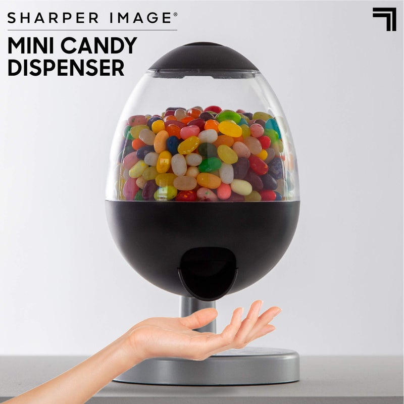 Sharper Image Mini 9" Automatic Candy Dispenser, Touch-Activated Desktop Vending Machine, Compact Size for Shelf Work Desk Home Countertop, Fits Small Snacks Gumballs Jellybeans Nuts Trail Mix Cereal - Image 2