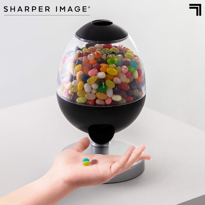 Sharper Image Mini 9" Automatic Candy Dispenser, Touch-Activated Desktop Vending Machine, Compact Size for Shelf Work Desk Home Countertop, Fits Small Snacks Gumballs Jellybeans Nuts Trail Mix Cereal - Image 4