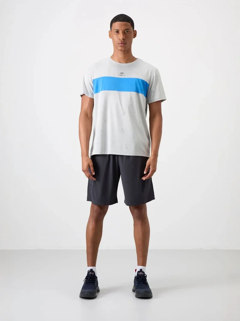 TOMMYLIFE TOMMY Men's Color-Blocked Crew Neck T-Shirt