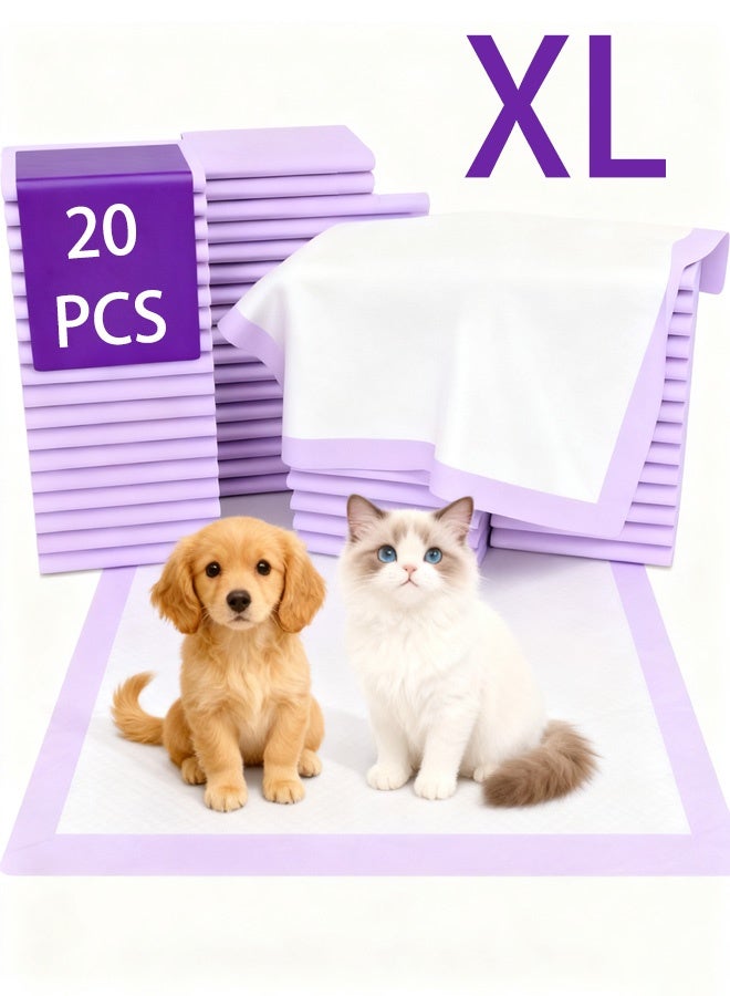 Disposable Dog Pee Pads, Puppy Training Pads with Multi-layer Super Absorbent Protection, Leakproof Puppy Training Pads Quick-Dry Wee Wee Pee Pads,for Dogs, Perfect for Puppies, Adult Senior Dogs,60x90cm,XL ,20PCS - Image 1