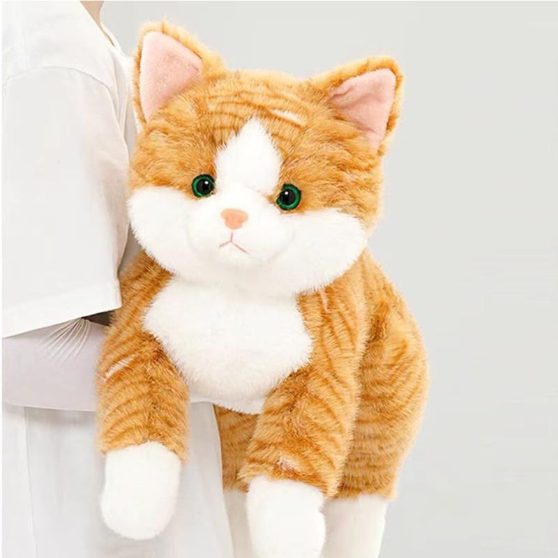 Leahaoe Large Weighted Stuffed Cat 5Lbs 26", Soft and Cuddly Orange Weighted Cat Stuffed Animal Perfect for Stress Relief and Comfort - Image 1