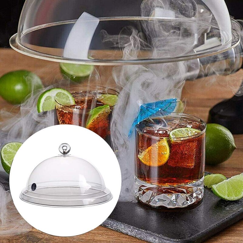 klarakoTransparent Cloche Dome Cover Kitchen Food Lids for Smoke Infuser Accessories for Smokers Infusion Plates, Trays And klarako26cm - Image 3