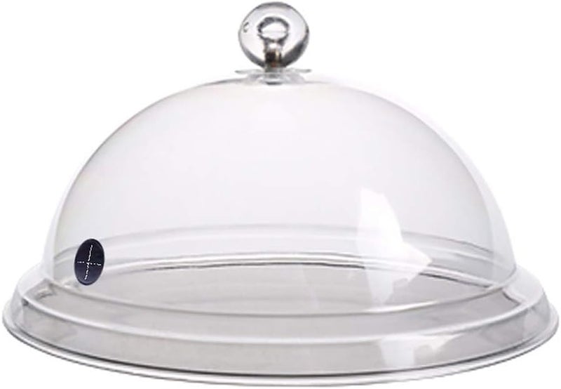 klarakoTransparent Cloche Dome Cover Kitchen Food Lids for Smoke Infuser Accessories for Smokers Infusion Plates, Trays And klarako26cm - Image 1