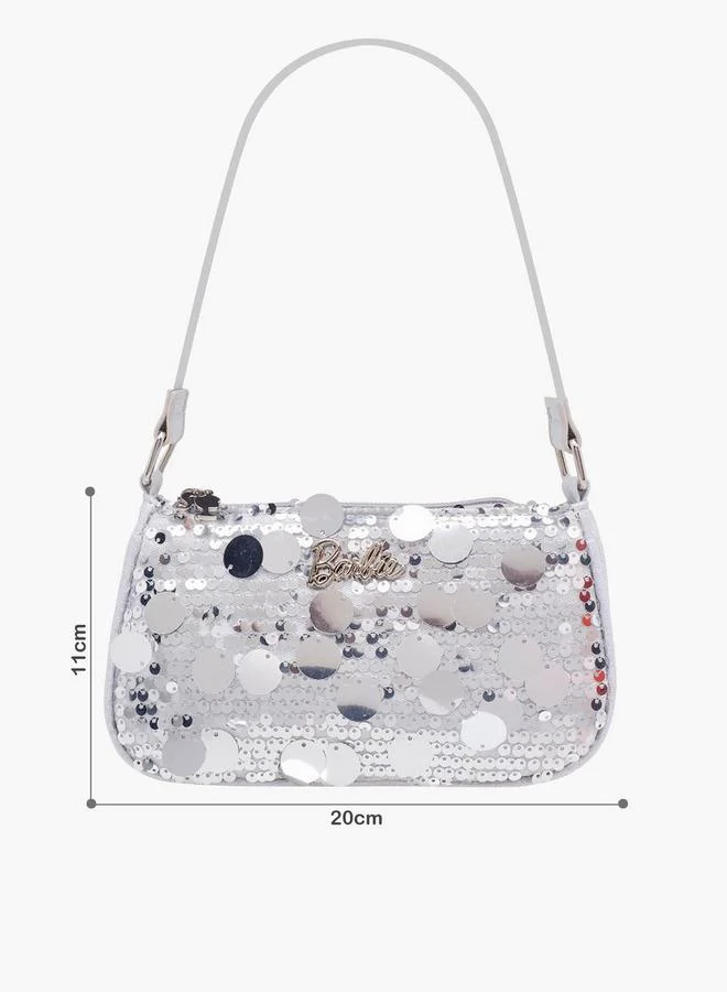 باربي حقيبة كتف مزينة بمقبض حزام