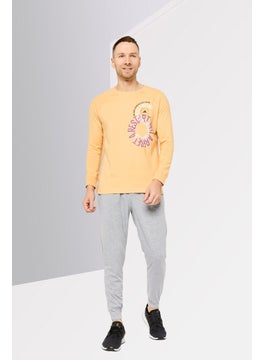 Adidas Adidas by Stella McCartney Men Sportswear Fit Long Sleeve Outdoor Sweatshirt, Pastel Orange  - Image 2