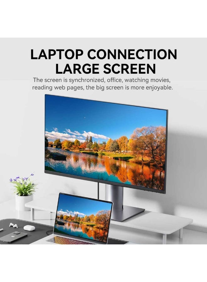 فيج جيج كابل Mini DisplayPort إلى HDMI 2.0 - 4K@60Hz، HDR، FreeSync وG Sync، HDCP 2.2، نحاسي أسود خالٍ من الأكسجين، 1.5 متر - Image 3