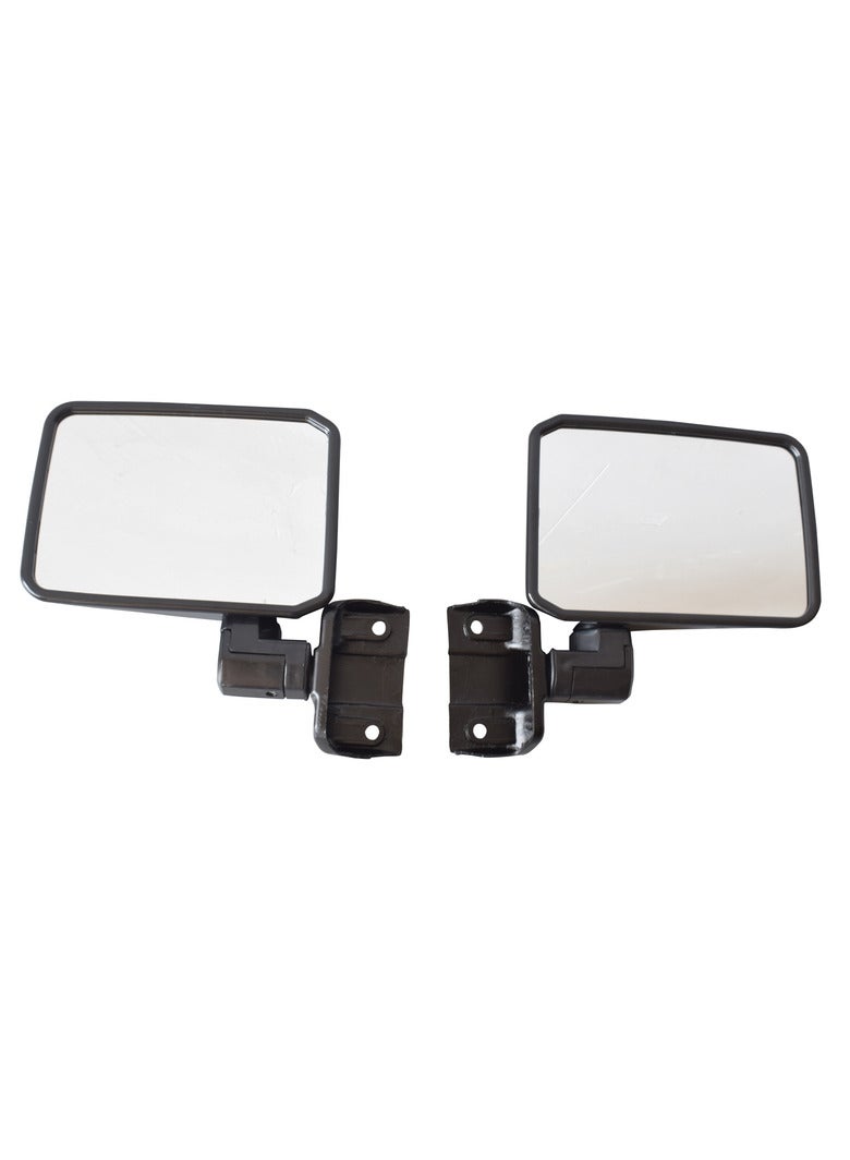 Machter Door Mirror Black LH+RH Fit For Toyota Landcruiser 70 75 78 Series Ute Pair  - Image 1
