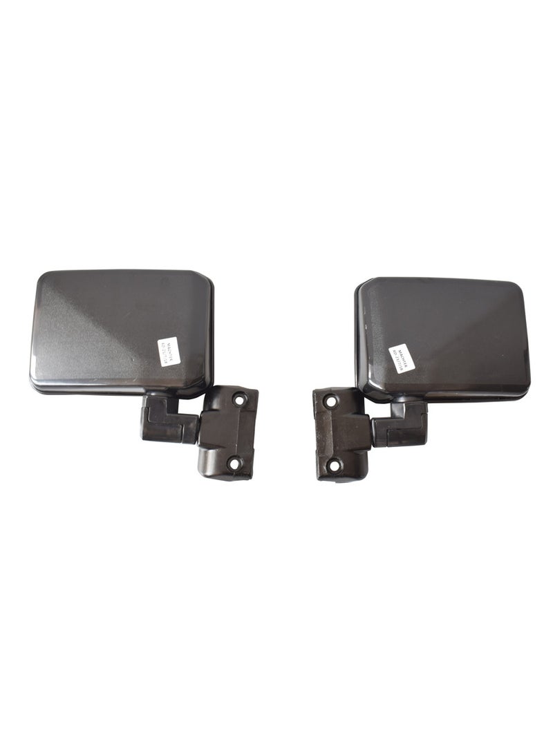 Machter Door Mirror Black LH+RH Fit For Toyota Landcruiser 70 75 78 Series Ute Pair  - Image 4